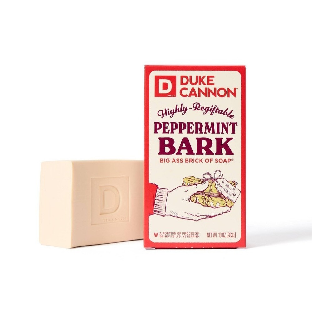 Duke Cannon Highly-Regiftable Peppermint Bark Big A** Brick Of Soap 10oz